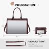 imageLOVEVOOK Laptop Bag for Women 156 inch Laptop Tote Bag Vintage Work Bags for Women Computer Bag Office Briefcase HandbagFuchsia