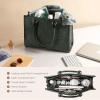 imageLOVEVOOK Laptop Bag for Women 156 inch Laptop Tote Bag Vintage Work Bags for Women Computer Bag Office Briefcase HandbagGreen Embossed