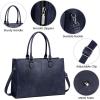 imageLOVEVOOK Laptop Bag for Women 156 inch Laptop Tote Bag Vintage Work Bags for Women Computer Bag Office Briefcase HandbagIndigo Ink1