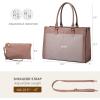 imageLOVEVOOK Laptop Bag for Women 156 inch Laptop Tote Bag Vintage Work Bags for Women Computer Bag Office Briefcase HandbagPink