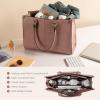 imageLOVEVOOK Laptop Bag for Women 156 inch Laptop Tote Bag Vintage Work Bags for Women Computer Bag Office Briefcase HandbagPink