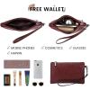 imageLOVEVOOK Laptop Bag for Women 156 inch Laptop Tote Bag Vintage Work Bags for Women Computer Bag Office Briefcase HandbagWine Red