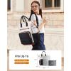 imageLOVEVOOK Puffer Laptop Backpack for Women 156 Inch Work Backpack purse for Nurse Teacher College Back to School Bookbag for Teen Girls Personal Item Travel Bag Computer Daypack for Daily CommuteBlackwhitebrown1