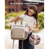 imageLOVEVOOK Puffer Laptop Backpack for Women 156 Inch Work Backpack purse for Nurse Teacher College Back to School Bookbag for Teen Girls Personal Item Travel Bag Computer Daypack for Daily CommuteBeigekhaki