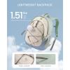 imageLOVEVOOK School Backpack for Teen Girls Waterproof Student Backpack Purse Cute Kid Bookbag with Chest Strap Back to School Backpacks Fit 156 Inch Laptop College Travel Back Pack Casual DaypackMint Greenbeigelight Blue