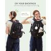 imageLOVEVOOK School Backpack for Teen Girls Waterproof Student Backpack Purse Cute Kid Bookbag with Chest Strap Back to School Backpacks Fit 156 Inch Laptop College Travel Back Pack Casual DaypackBlack