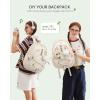 imageLOVEVOOK School Backpack for Teen Girls Waterproof Student Backpack Purse Cute Kid Bookbag with Chest Strap Back to School Backpacks Fit 156 Inch Laptop College Travel Back Pack Casual DaypackBeige