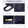 imageLOVEVOOK Tote Bag for Women Large Puffer Tote Bag with Zipper Quilted Light Work BagBlue