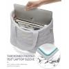 imageLOVEVOOK Tote Bag for Women Large Puffer Tote Bag with Zipper Quilted Light Work BagGrey