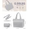 imageLOVEVOOK Tote Bag for Women Large Puffer Tote Bag with Zipper Quilted Light Work BagGrey