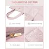 imageLOVEVOOK Tote Bag for Women Large Puffer Tote Bag with Zipper Quilted Light Work BagPink