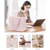 imageLOVEVOOK Tote Bag for Women Large Puffer Tote Bag with Zipper Quilted Light Work BagPink