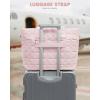 imageLOVEVOOK Tote Bag for Women Large Puffer Tote Bag with Zipper Quilted Light Work BagPink