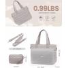 imageLOVEVOOK Tote Bag for Women Large Puffer Tote Bag with Zipper Quilted Light Work BagSandy