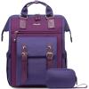 imageLOVEVOOK Laptop Backpack for Women Teacher Bag Work Backpack Purse Laptop Computer Back Pack Business Travel Backpack Nursing College School Bookbag 156 Inch BlackBeigeBrownPurplepurplepurple