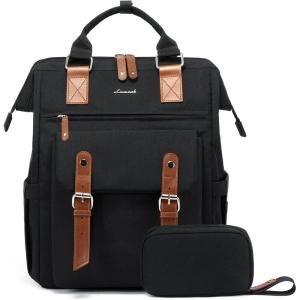 imageLOVEVOOK Laptop Backpack for Women Teacher Bag Work Backpack Purse Laptop Computer Back Pack Business Travel Backpack Nursing College School Bookbag 156 Inch BlackBeigeBrown1 Blackbrown