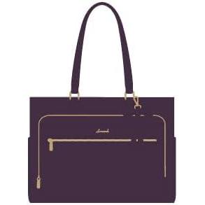 imageLOVEVOOK Teacher Tote Bag for Women Work Bags Laptop Bag with Large Cup Holder Quilted Nurse Bag Diaper Tote with MultiPockets Large Computer Handbag Purse for Bussiness Travel Office CollegePurple