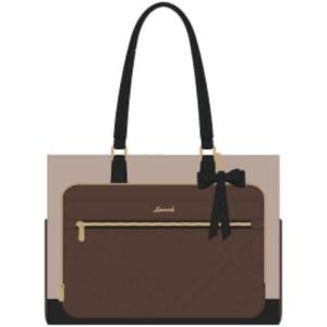 imageLOVEVOOK Teacher Tote Bag for Women Work Bags Laptop Bag with Large Cup Holder Quilted Nurse Bag Diaper Tote with MultiPockets Large Computer Handbag Purse for Bussiness Travel Office CollegeCoffeeapricotblack