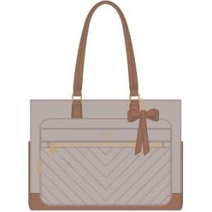 imageLOVEVOOK Teacher Tote Bag for Women Work Bags Laptop Bag with Large Cup Holder Quilted Nurse Bag Diaper Tote with MultiPockets Large Computer Handbag Purse for Bussiness Travel Office CollegeApricotbrown