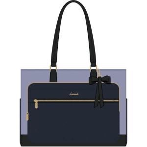 imageLOVEVOOK Teacher Tote Bag for Women Work Bags Laptop Bag with Large Cup Holder Quilted Nurse Bag Diaper Tote with MultiPockets Large Computer Handbag Purse for Bussiness Travel Office CollegeNavy Bluegray Blueblack