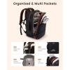 image:imageLOVEVOOK Travel Backpack for Women 45L Expandable Large Carry On Backpack Personal Item Travel Bag Flight Approved Business Weekender Overnight Essentials Waterproof Back Pack Fit 17 Inch LaptopOlive Greenblack