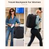 image:imageLOVEVOOK Travel Backpack for Women 45L Expandable Large Carry On Backpack Personal Item Travel Bag Flight Approved Business Weekender Overnight Essentials Waterproof Back Pack Fit 17 Inch LaptopBlack