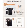 image:imageLOVEVOOK Travel Backpack for Women 45L Expandable Large Carry On Backpack Personal Item Travel Bag Flight Approved Business Weekender Overnight Essentials Waterproof Back Pack Fit 17 Inch LaptopOlive Greenwhitedark Green