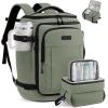 image:imageLOVEVOOK Travel Backpack for Women amp Men 28L Airline Approved Personal Item Carry On Backpack Lightweight with 2 Packing Cubes Waterproof Daypack for Work Gym amp Weekend Travel Slate GreenBlackSlate Greenblack