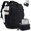 image:imageLOVEVOOK Travel Backpack for Women amp Men 28L Airline Approved Personal Item Carry On Backpack Lightweight with 2 Packing Cubes Waterproof Daypack for Work Gym amp Weekend Travel Slate GreenBlackBlack