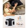 image:imageLOVEVOOK Travel Backpack for Women amp Men 28L Airline Approved Personal Item Carry On Backpack Lightweight with 2 Packing Cubes Waterproof Daypack for Work Gym amp Weekend Travel Slate GreenBlackKhakibeige