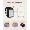 image:imageLOVEVOOK Travel Backpack for Women amp Men 28L Airline Approved Personal Item Carry On Backpack Lightweight with 2 Packing Cubes Waterproof Daypack for Work Gym amp Weekend Travel Slate GreenBlackKhakibeige